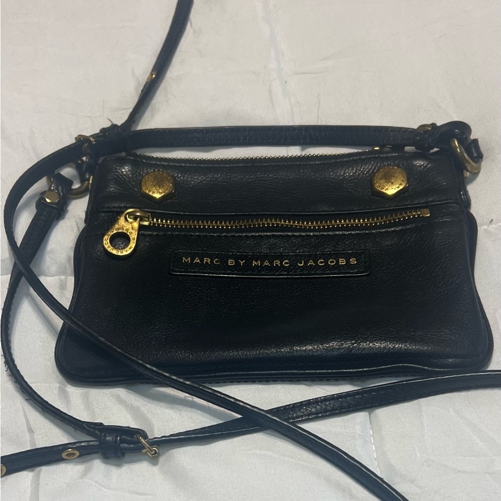 Marc by Marc Jacobs Black Leather Crossbody Bag